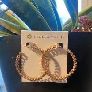NEW Kendra Scott Fallyn Hoop Earrings Rose Gold